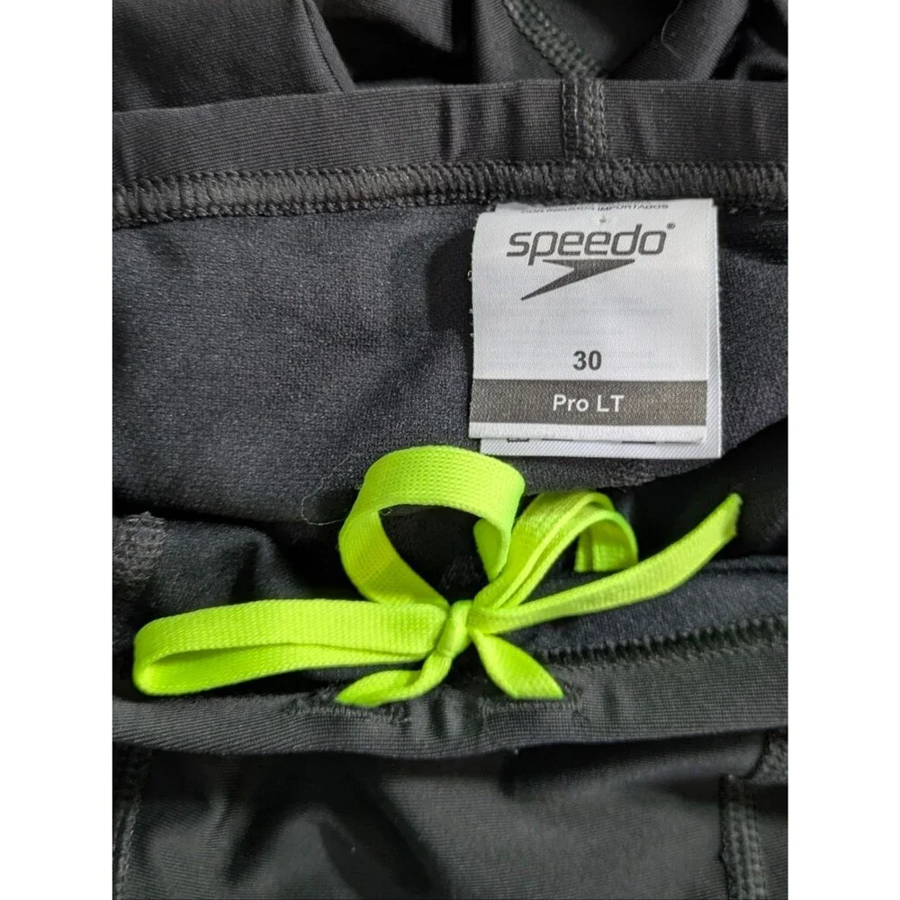 Speedo Pro LT Vortex Maze Jammer Swimsuit - Size 30 Mens - Black / Green